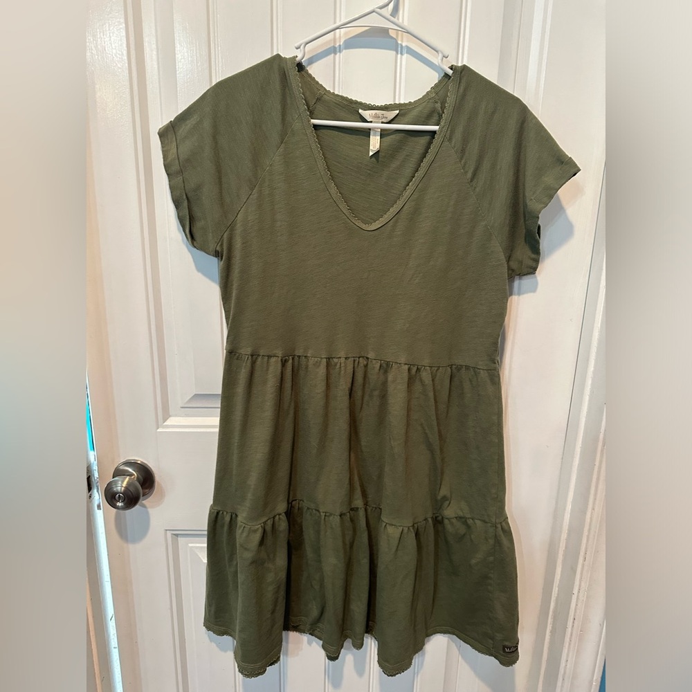 Ladies, Matilda, Jane, army, green dress, medium